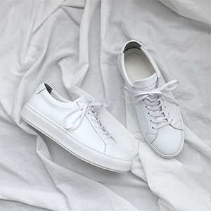 White minimal shoes