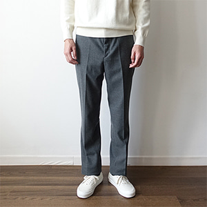 wool standard long slacks (3 colors)