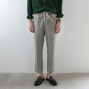 minimal string linen pants (3 colors)