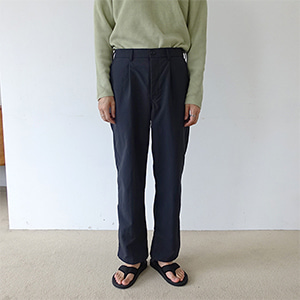 heavy nylon relax pants (2 colors)