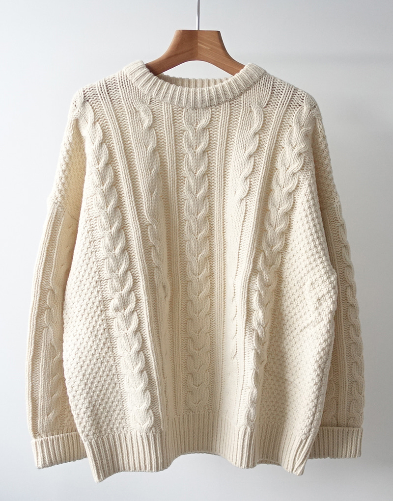 Natural Cable Sweater