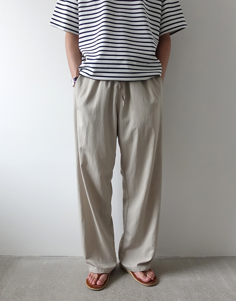French Summer Banding Pants (3 colors)