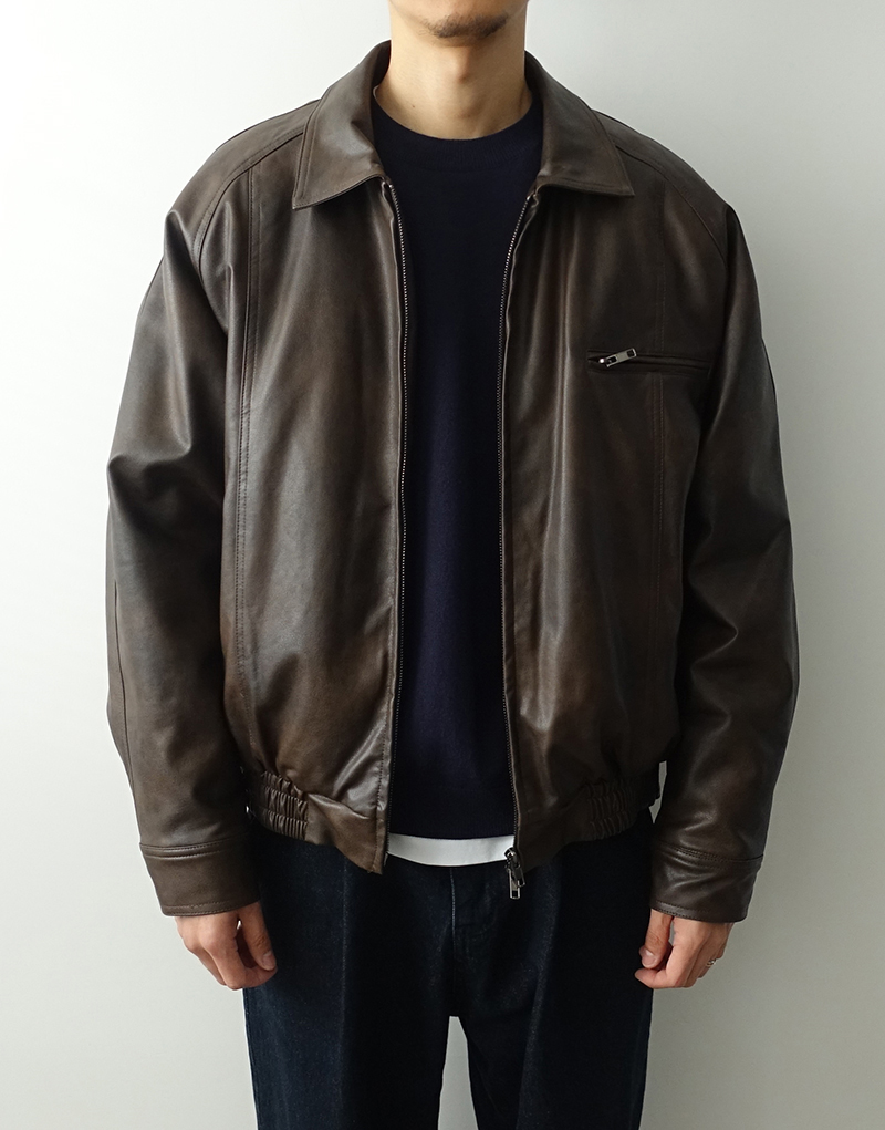 Single VG Leather Jacket (2 colors)