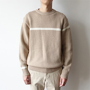 line pullover knit (3 colors)
