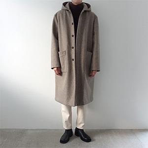 mohair hood coat (2 colors)